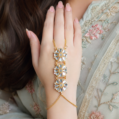 Beautiful Kundan Hand Cuff