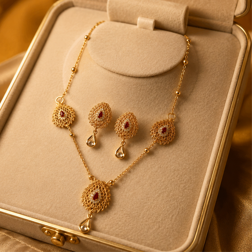 Gold plated Necklace set