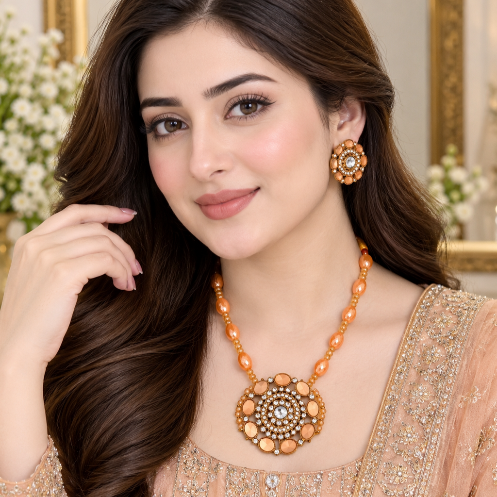 Beautiful Kundan studded Maala set