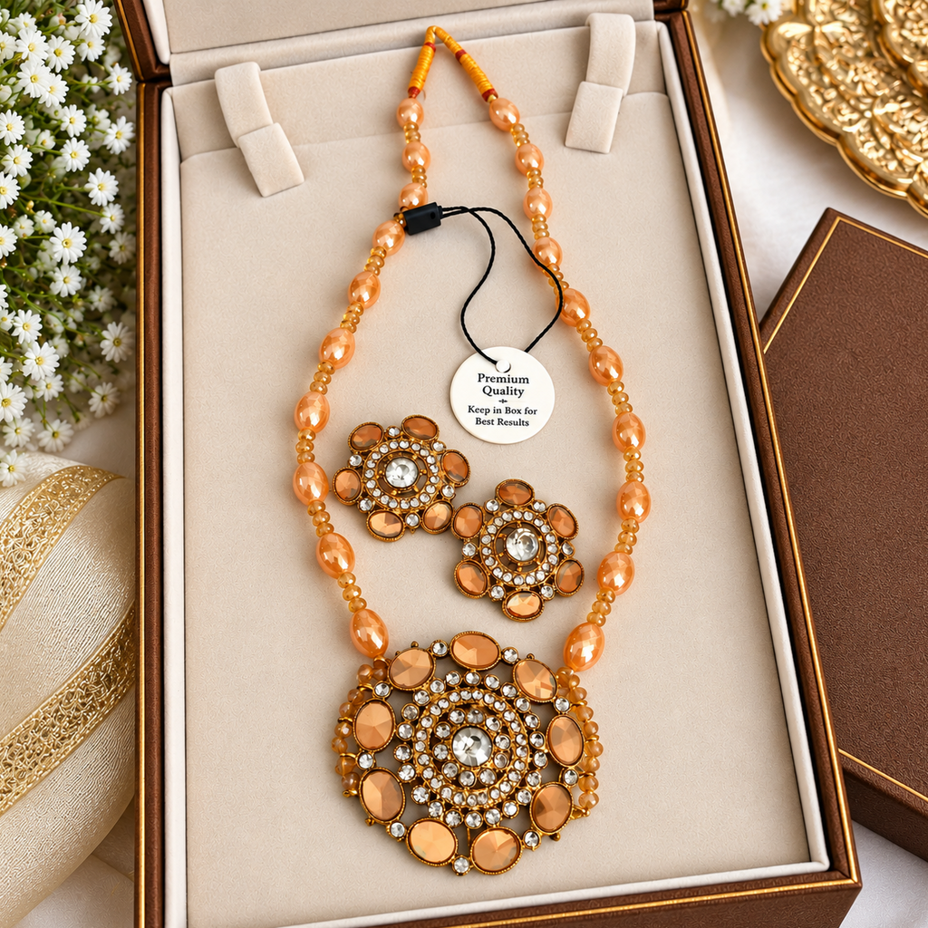 Beautiful Kundan studded Maala set