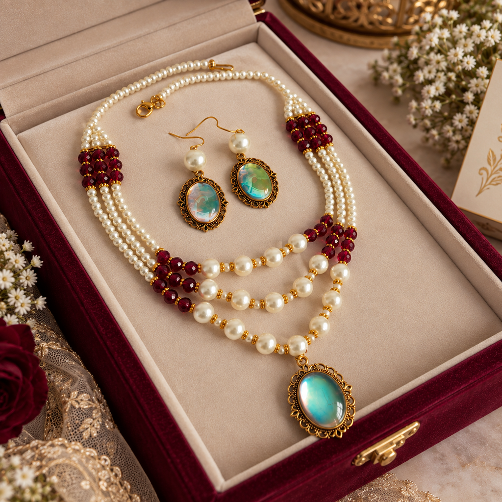 Elegant Short Maala set