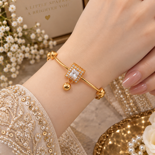 Stainless Steel, Gold plated Bracelet