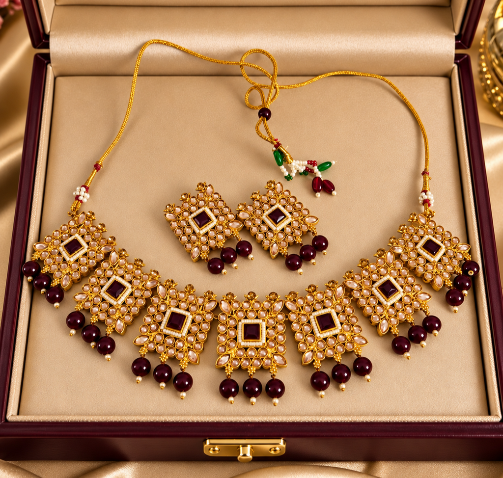 Premium Kundan Necklace set