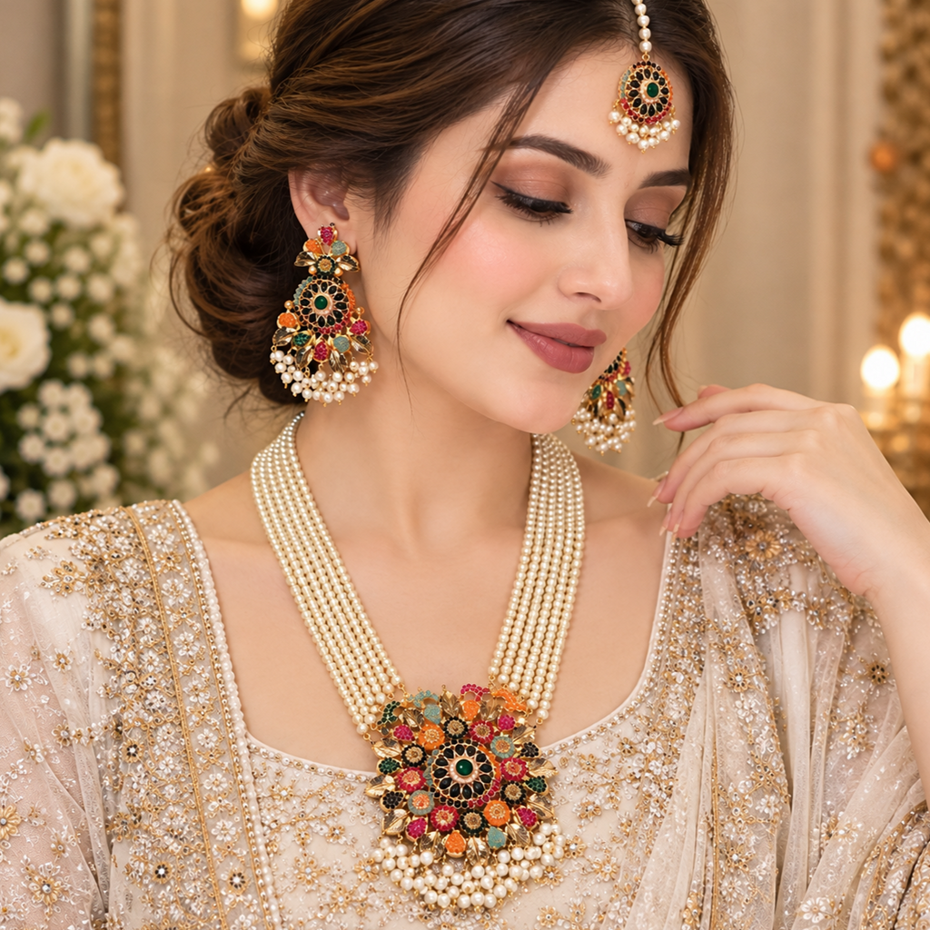 Gorgeous Nauratan Maala set
