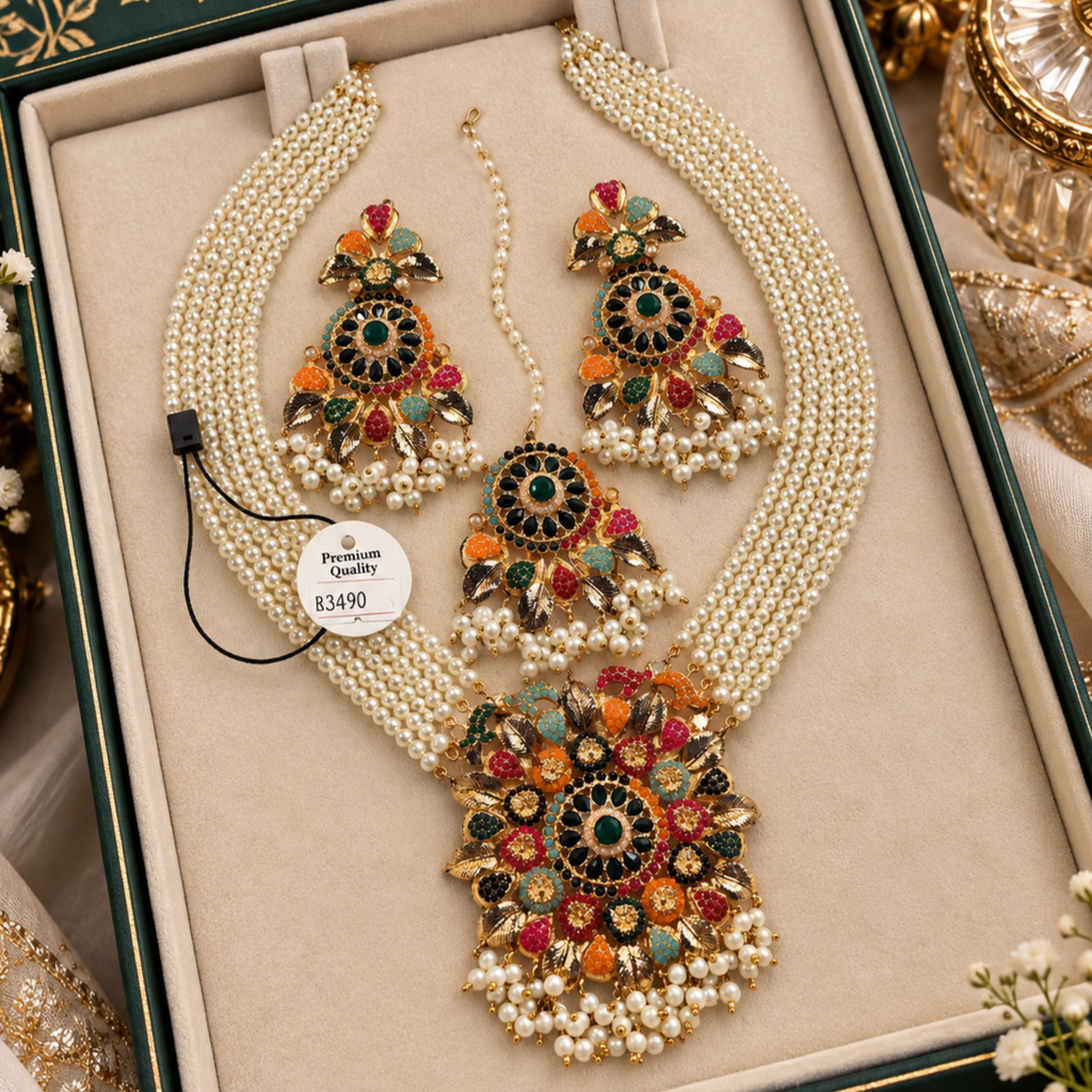 Gorgeous Nauratan Maala set