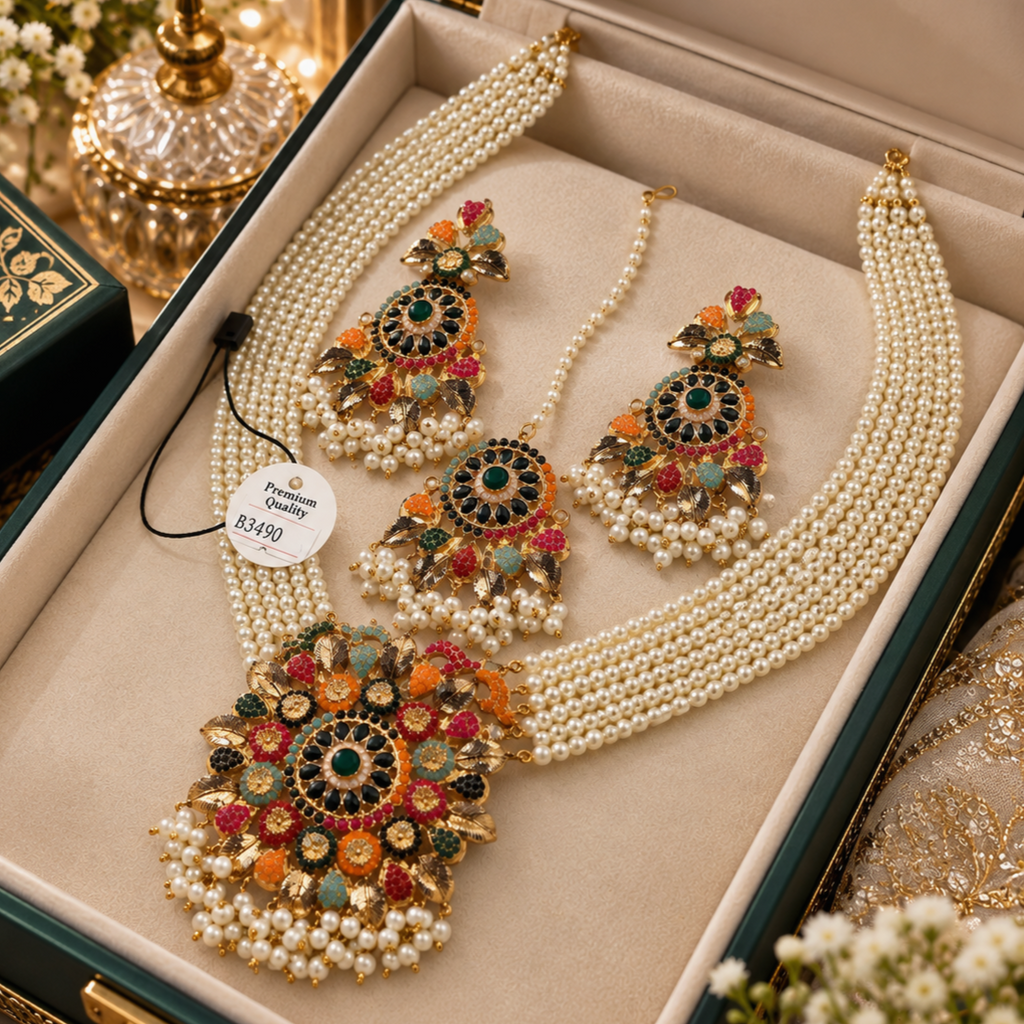 Gorgeous Nauratan Maala set