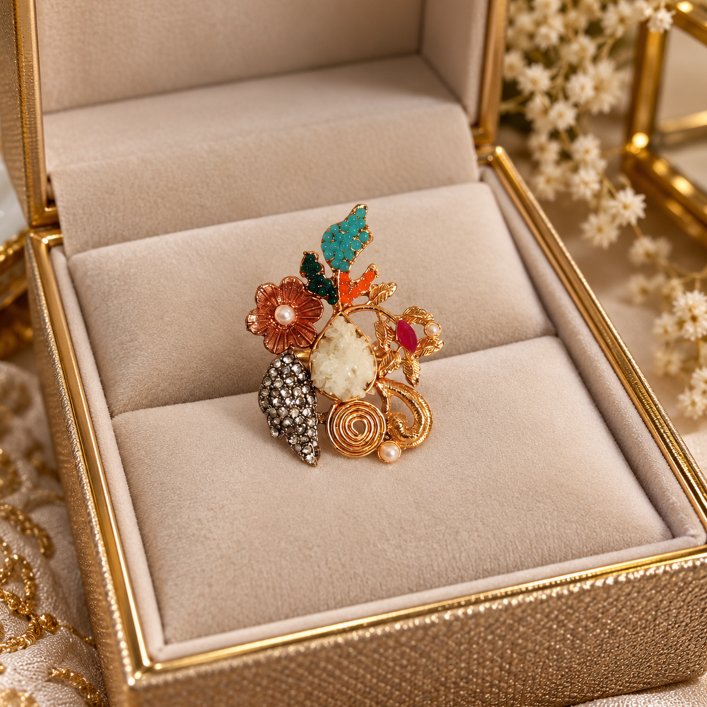 Beautiful adjustable Crush Ring