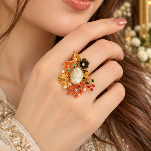 Beautiful adjustable Crush Ring