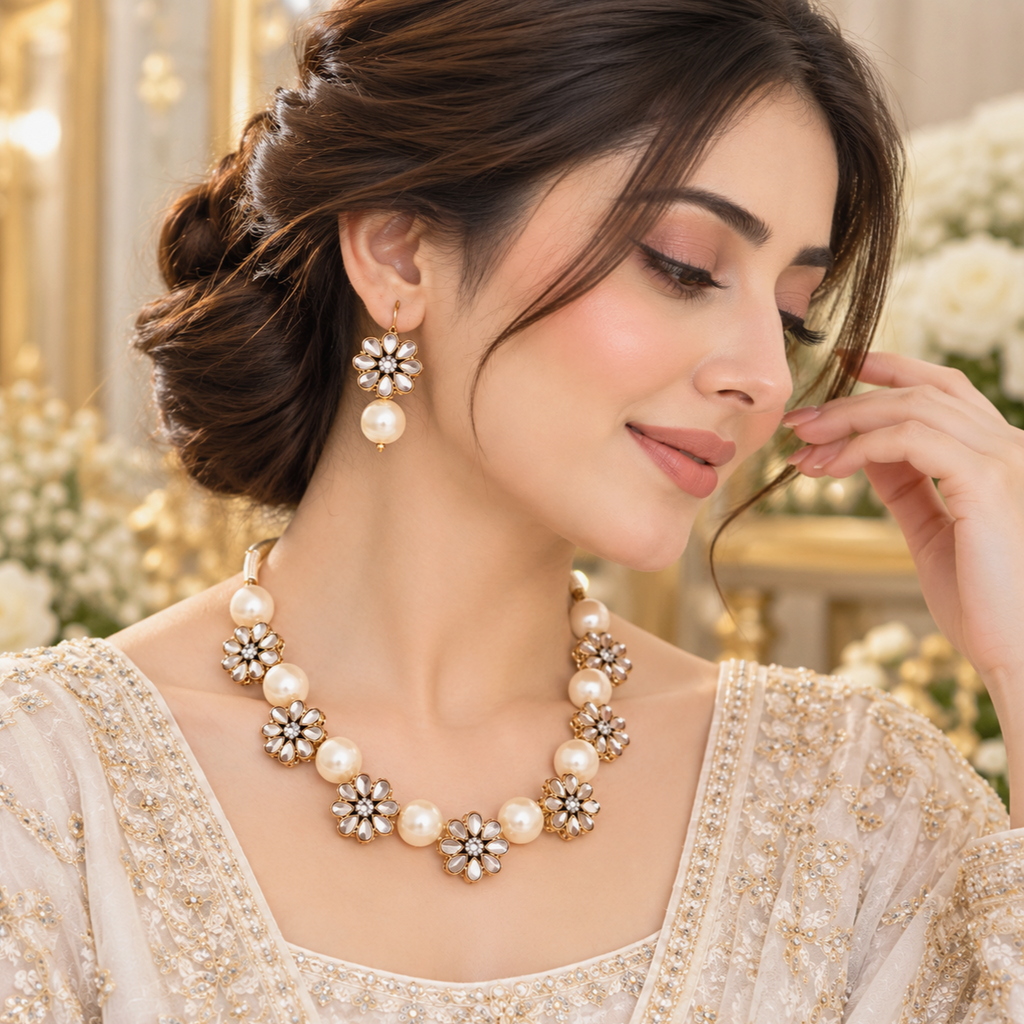 Beautiful Kundan Necklace set