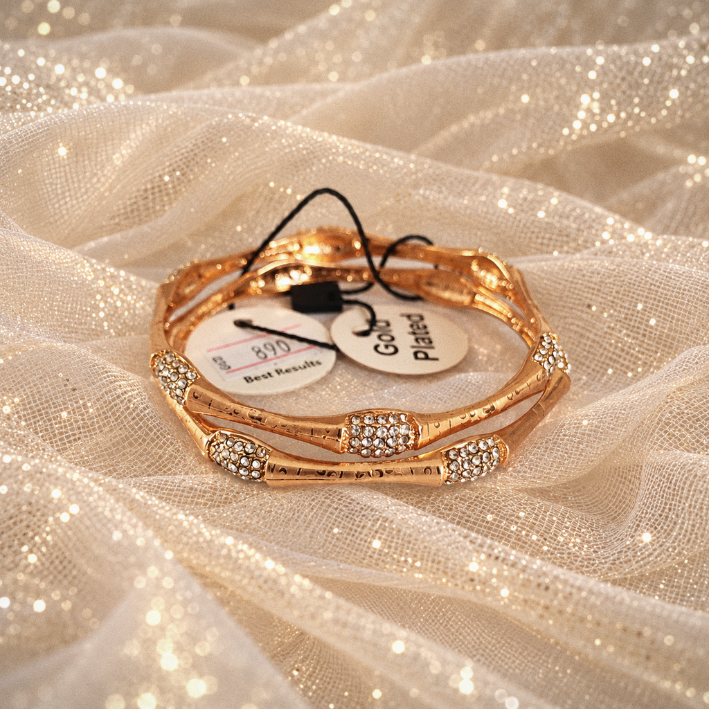 Gold plated gorgeous bangles