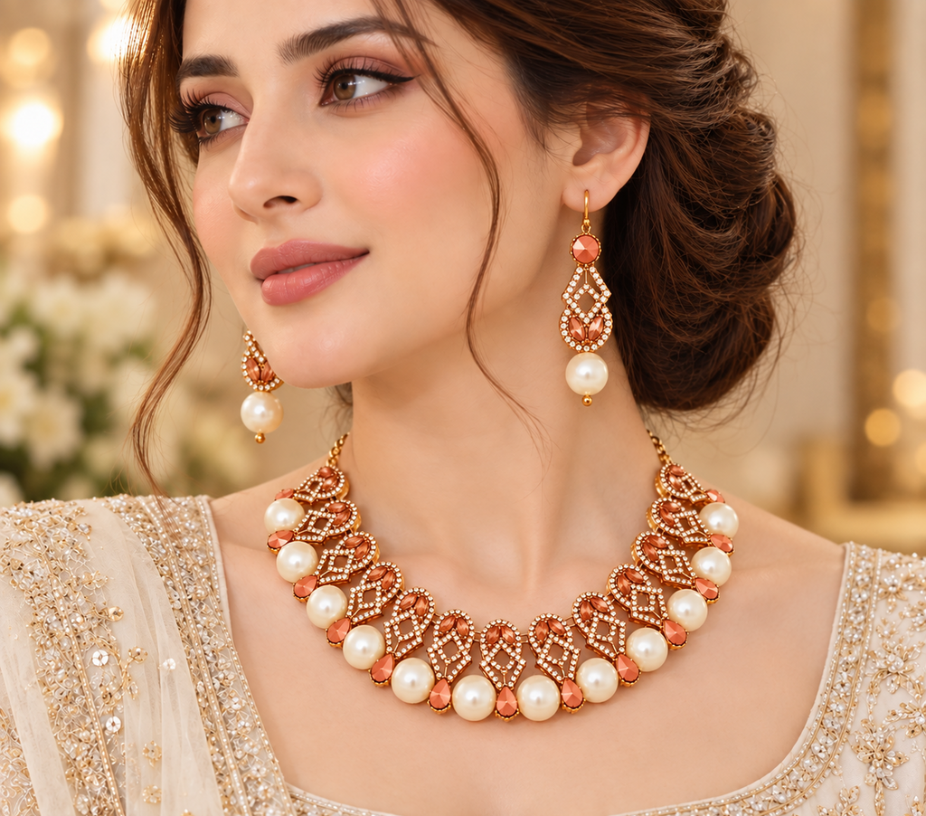 Beautiful crystals Necklace set