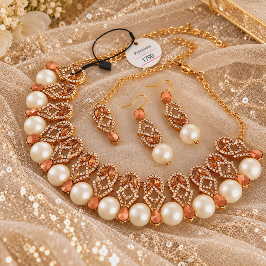 Beautiful crystals Necklace set