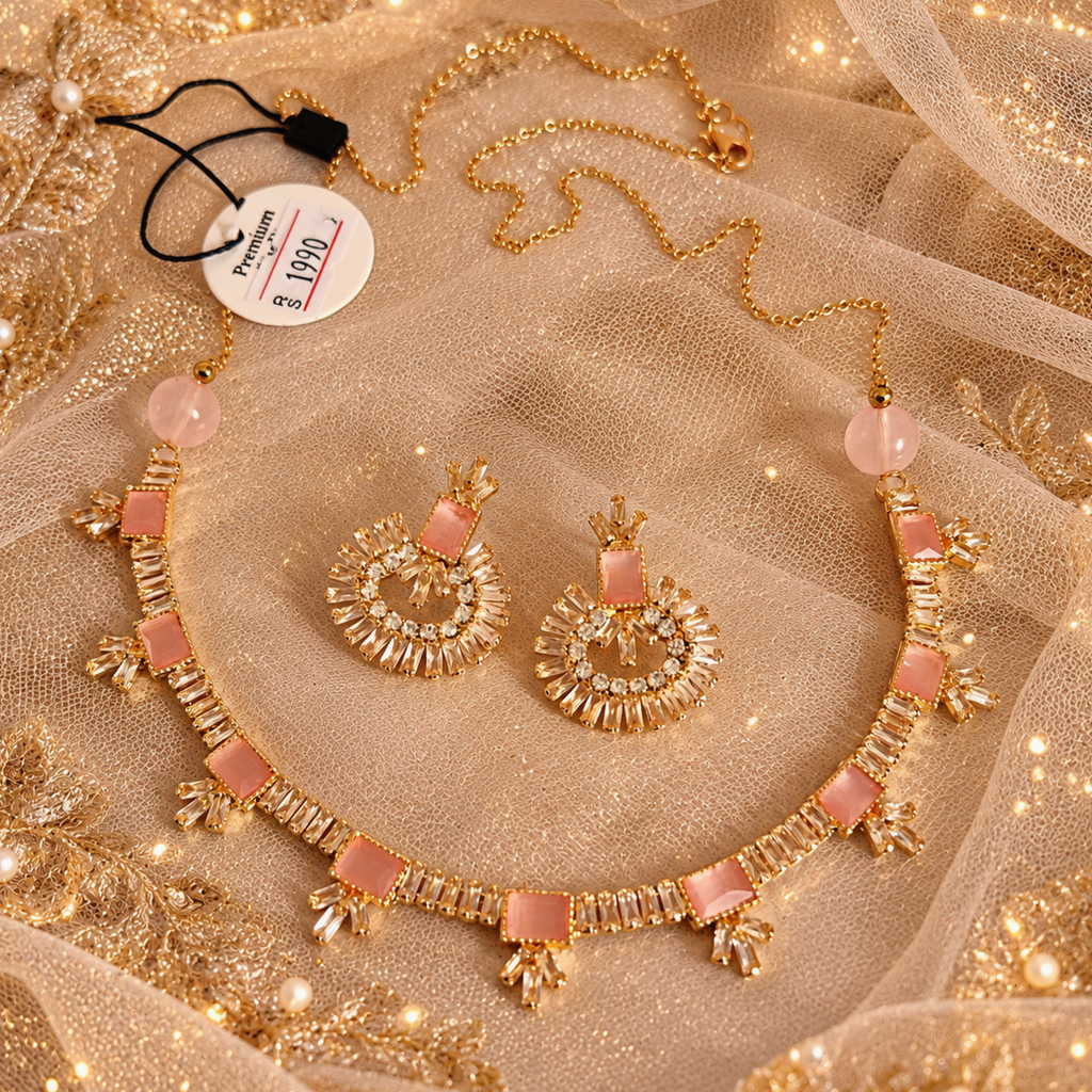 Beautiful Zirconia Necklace set