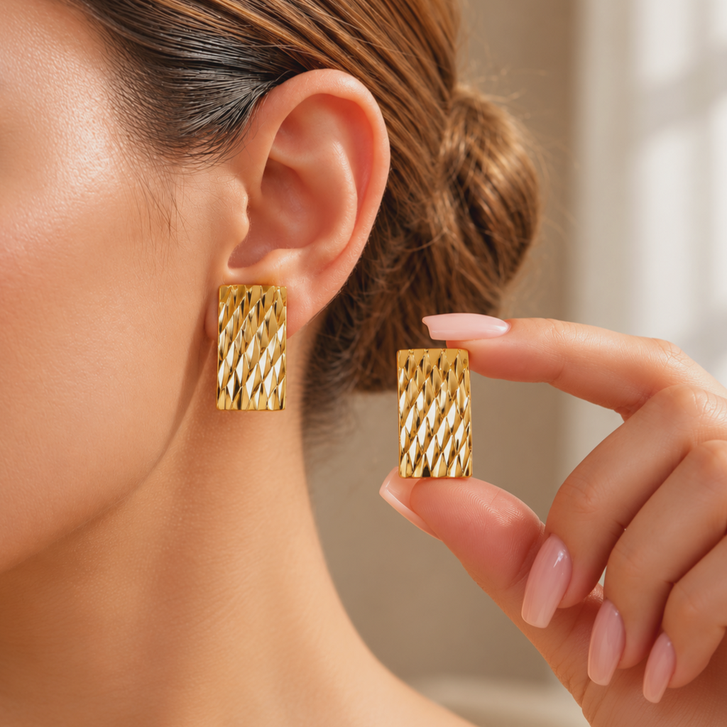 Beautiful Gold Plated Studs
