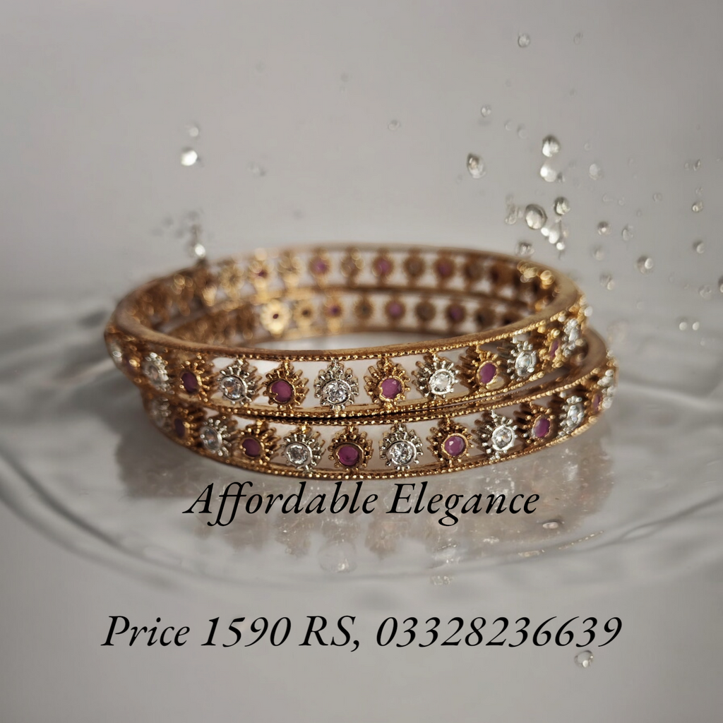 1 Carat Gold plated Bangles