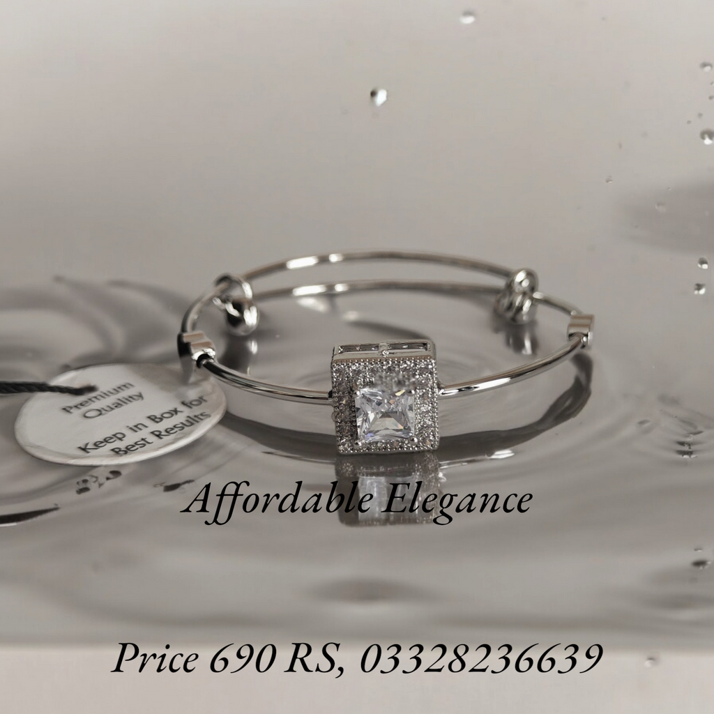 Beautiful adjustable zircon bracelet