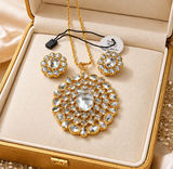 Beautiful pendant set with gold plated chain