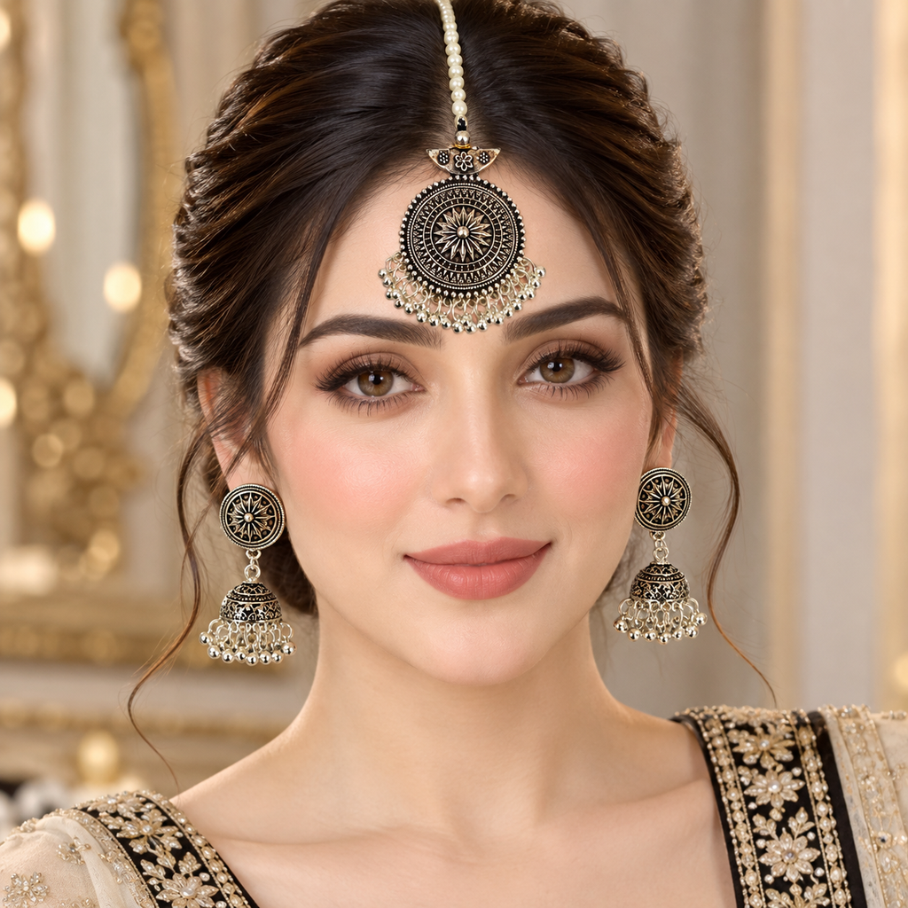 Beautiful Earrings and Bindiya Pack