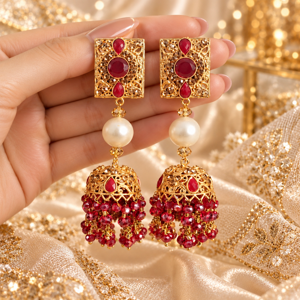 Beautiful Oxidized Jhumki