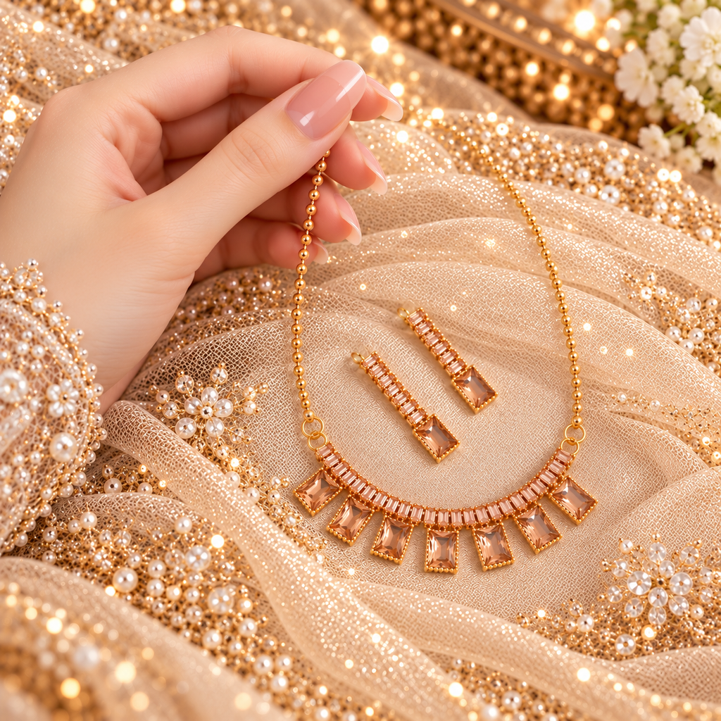 Beautiful Zirconia Pendant set