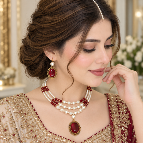 Beautiful Short Maala set