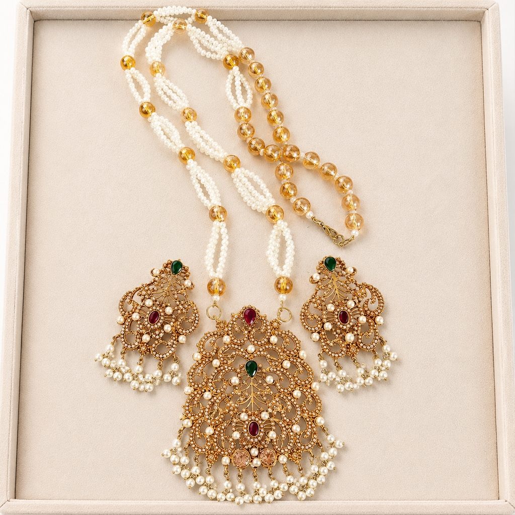 Beautiful Nauratan Maala Set