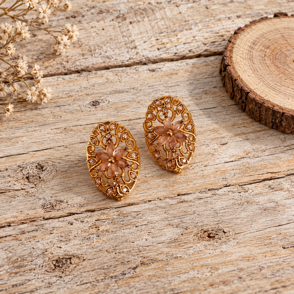 Premium Gold Imitation Earrings