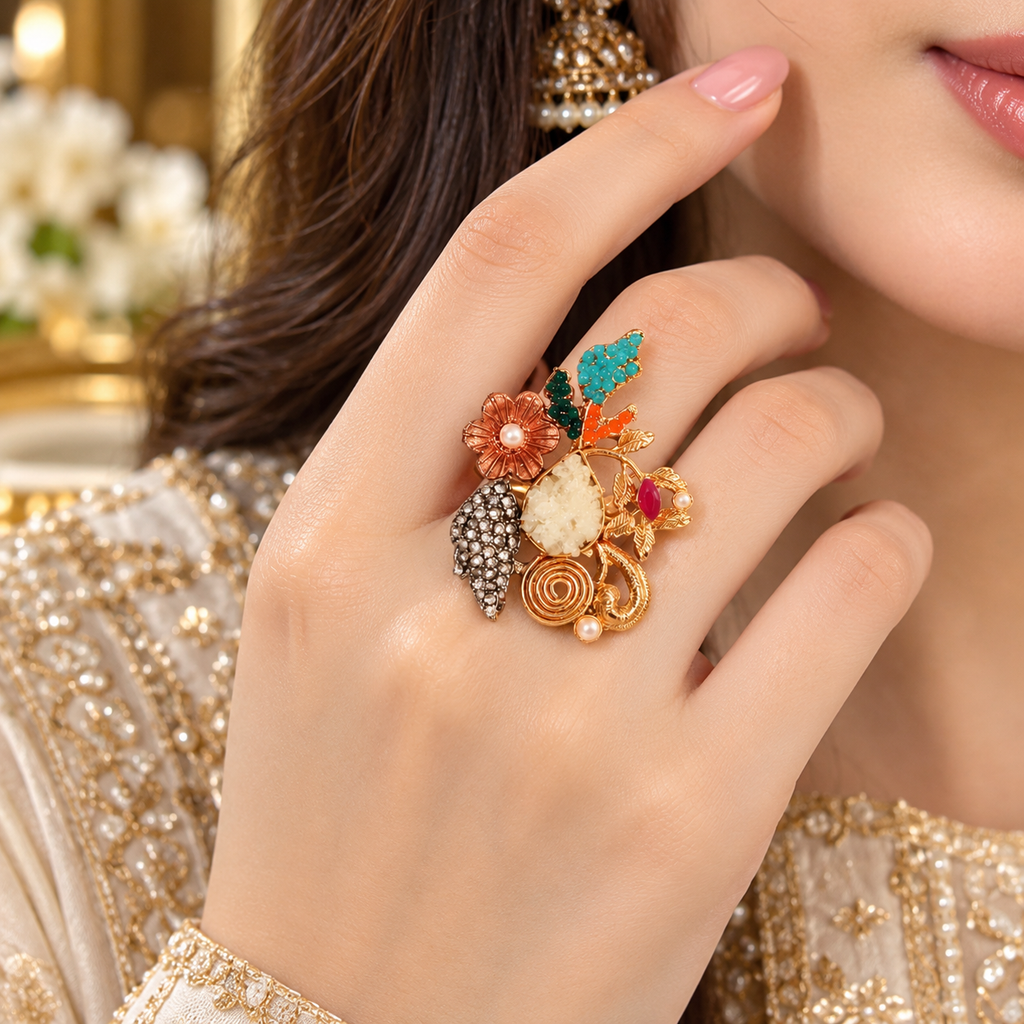 Beautiful adjustable Crush Ring