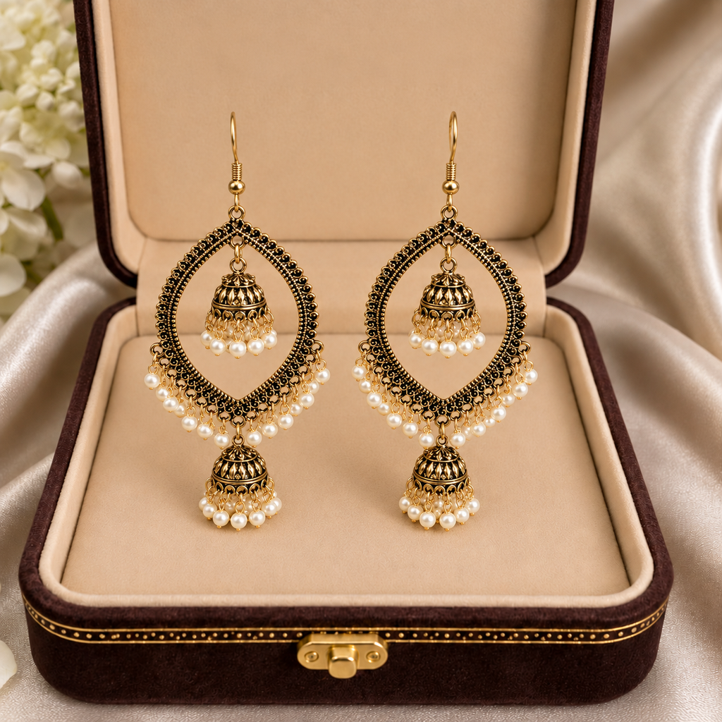 Beautiful Oxidized Jhumki