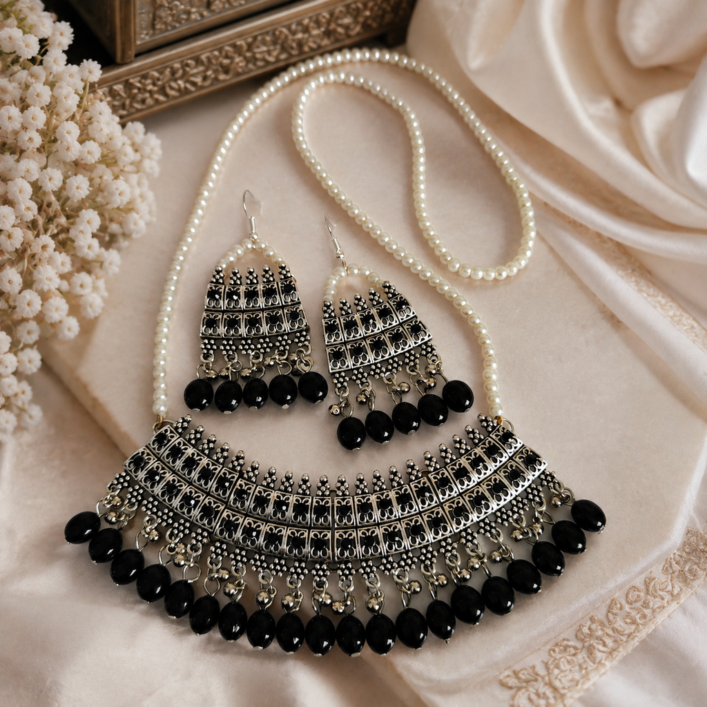 Beautiful Oxidized Maala set