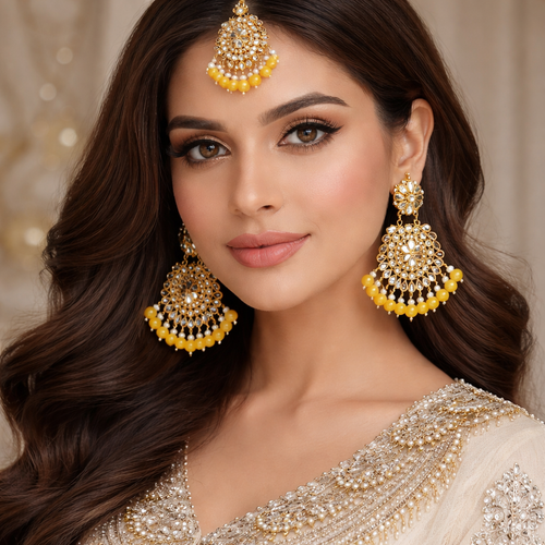 Gorgeous Bindiya and Earrings