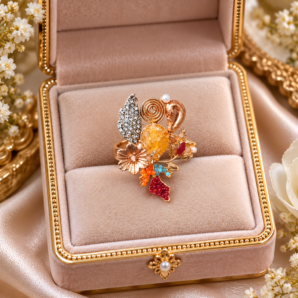 Beautiful adjustable Crush Ring