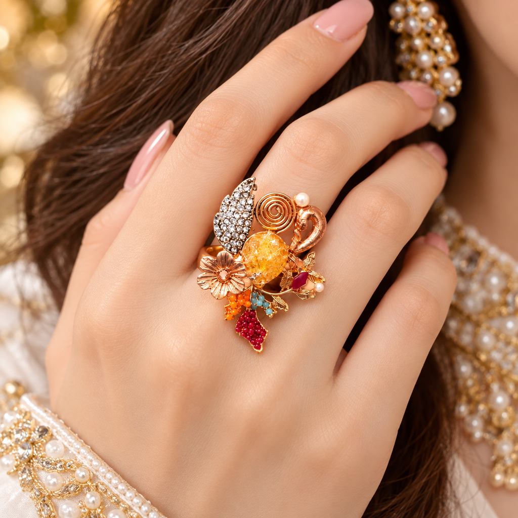 Beautiful adjustable Crush Ring
