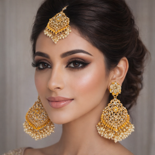 Premium Quality bindiya and earrings