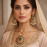 Premium Nauratan big Pendant Pendant set