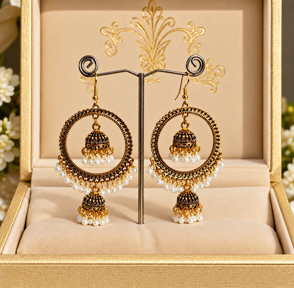 Beautiful Oxidized Jhumki